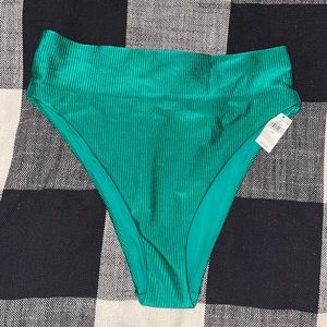 NWT L High Rise high waisted bikini bottoms